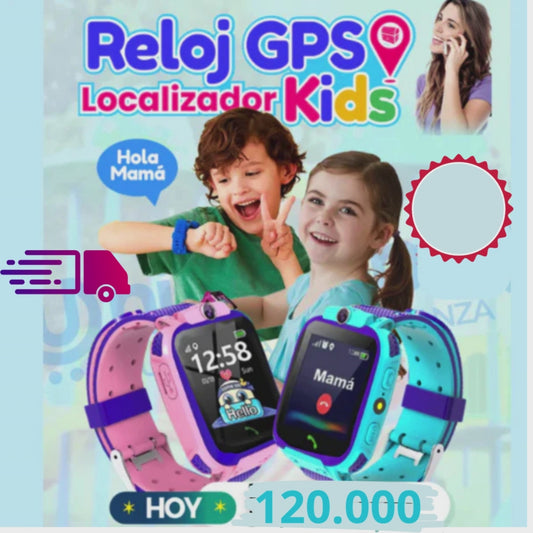 RELOJ INTELIJENTE PARA NIÑOS CON GPS INTEGRADO, BOTON DE PANICO Y ES IMPERMEABLE